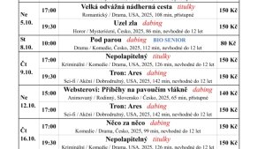 Program kina - 10/2025-1